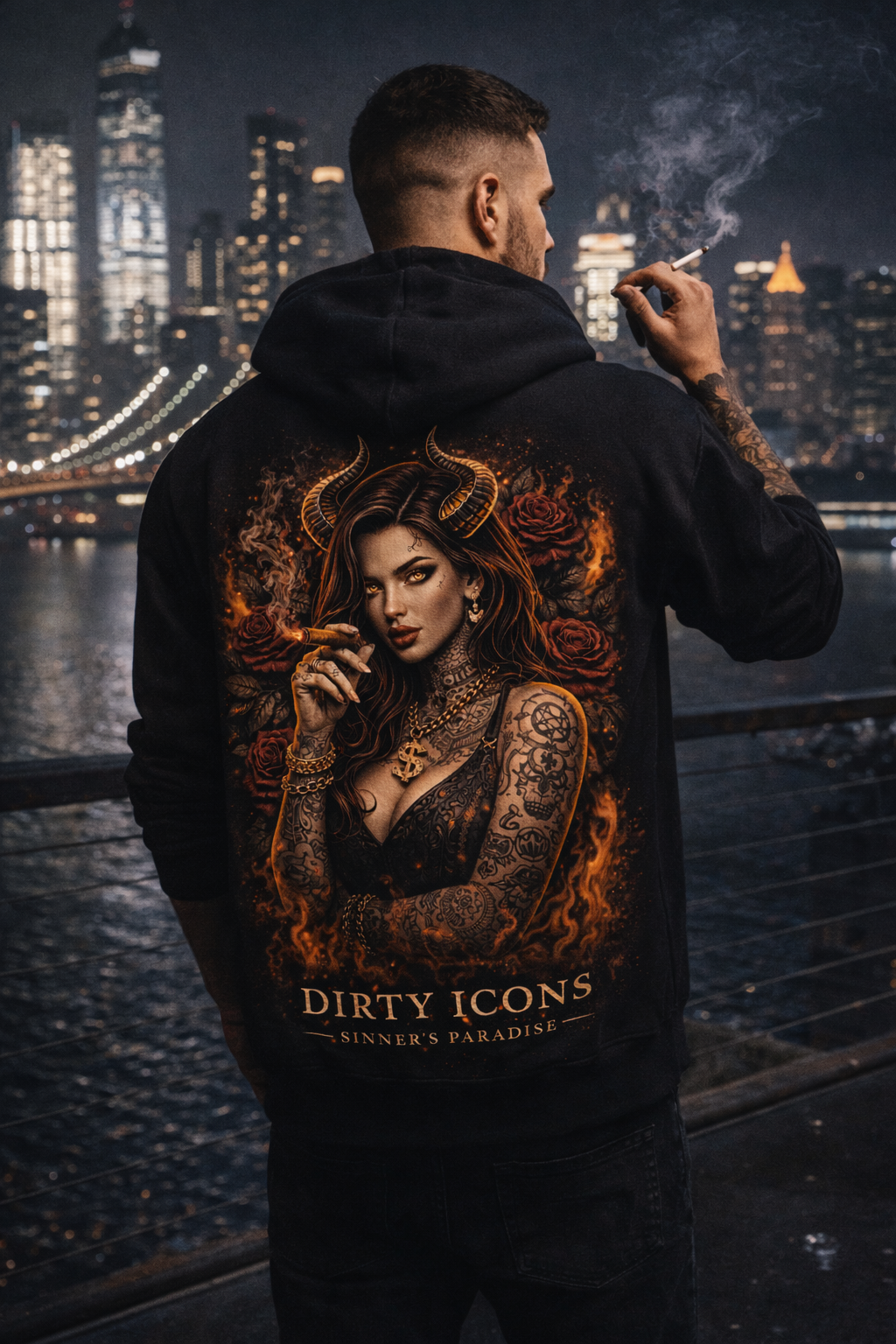 DIRTY ICONS – Sinner’s Paradise First Edition Oversized Zip Hoodie