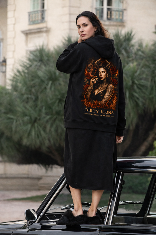 DIRTY ICONS – Sinner’s Paradise First Edition Oversized Zip Hoodie